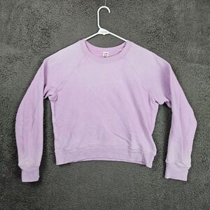 RE/DONE x Hanes Womens Sweatshirt Faded Blossom Purple Small‎